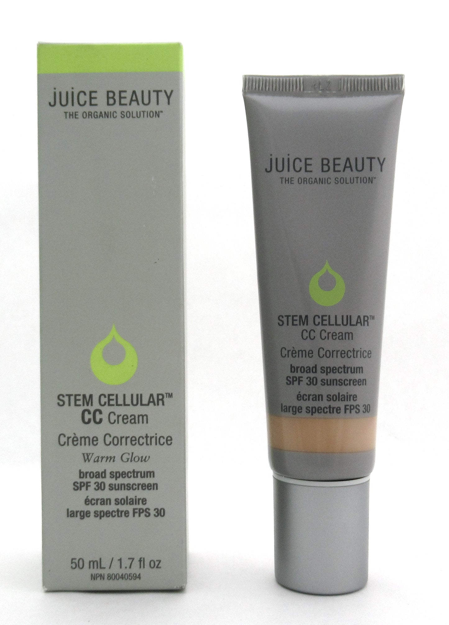 Juice Beauty Stem Cellular CC Cream SPF 30 Warm Glow 1.7 oz./ 50 ml. New in Box