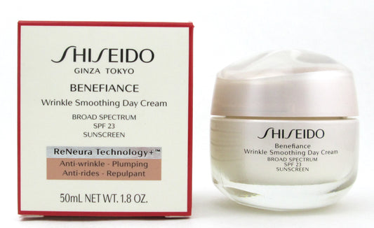 Shiseido Benefiance Wrinkle Smoothing Day Cream Broad Spectrum SPF 23 Sunscreen 50 ml./ 1.8 oz. NIB