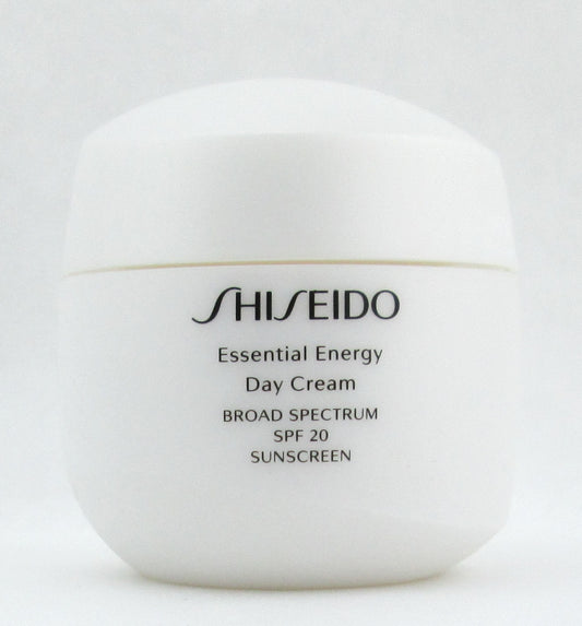 Shiseido Essential Energy Day Cream Broad Spectrum SPF 20 Sunscreen 50 ml./ 1.7 oz. NIB