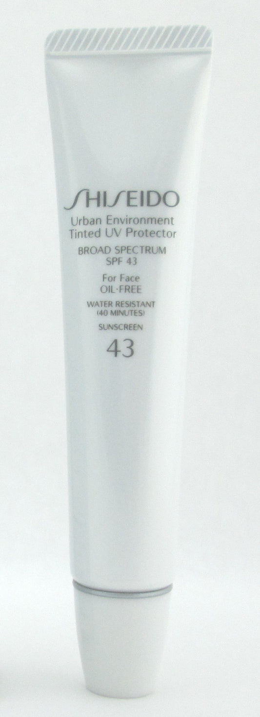 Shiseido Urban Environment Tinted UV Protector 43 Broad Spectrum SPF43 For Face Oil Free # 1 30 ml./1.1 oz. NIB