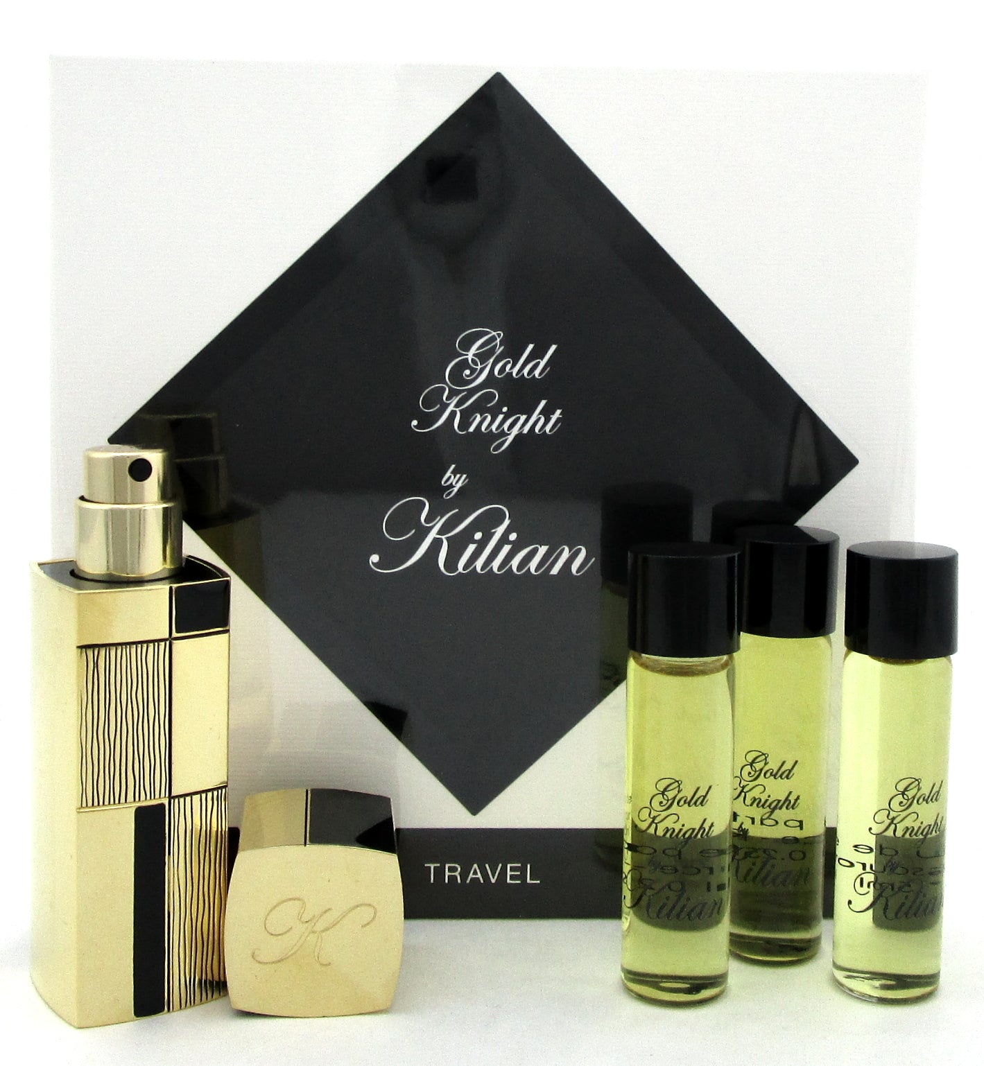 Gold Knight by Kilian 4 x 7.5 ml. Eau de Parfum Travel Set. New in Sealed Box