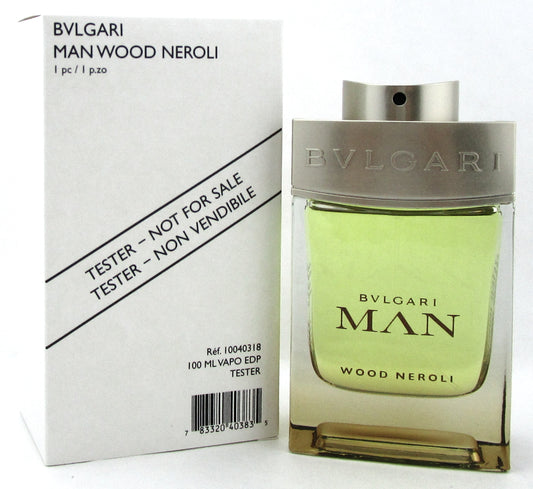 Bvlgari Man Wood Neroli 3.4 oz. Eau de Parfum Spray for Men. Never used Tester.