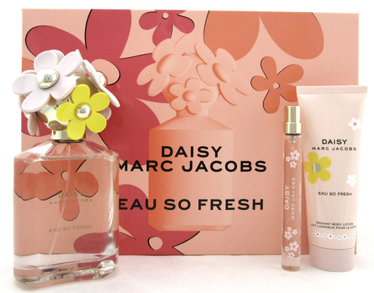 Daisy Eau So Fresh by Marc Jacobs 4.25 oz &10 ml EDT Spray+2.5 oz.B/L Gift Set.