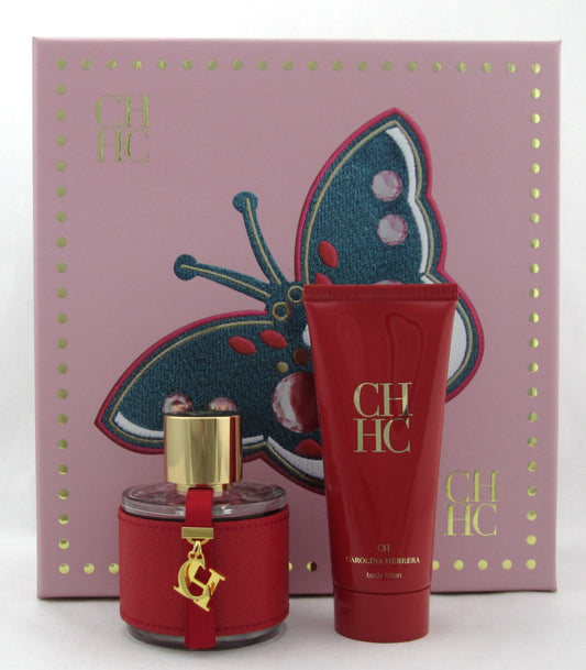 CH Perfume by Carolina Herrera Set 3.4 oz. EDT Spray + 3.4 oz. Body Lotion New