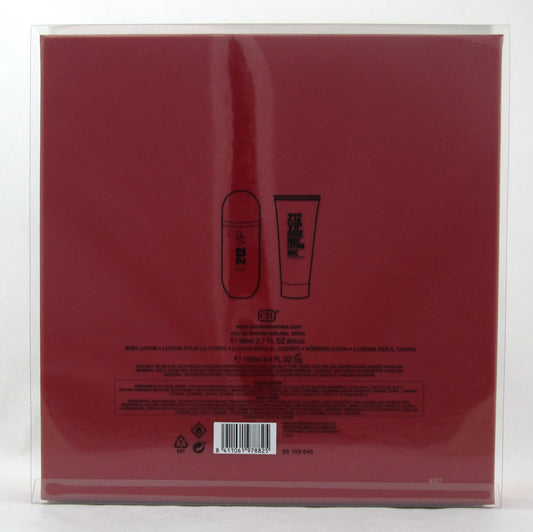 212 VIP ROSE Perfume by Carolina Herrera Set for her EDP Spray 2.7 oz.+Lotion