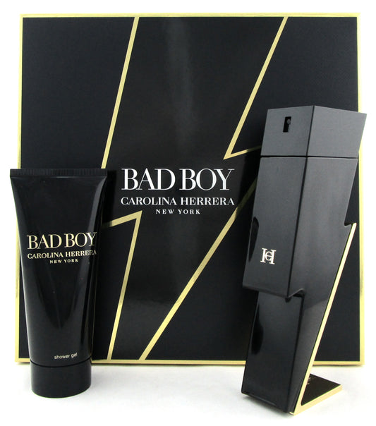 Bad Boy by Carolina Herrera 3.4 oz. EDT Spray + 3.4 oz. Sh/Gel. New Men's SET