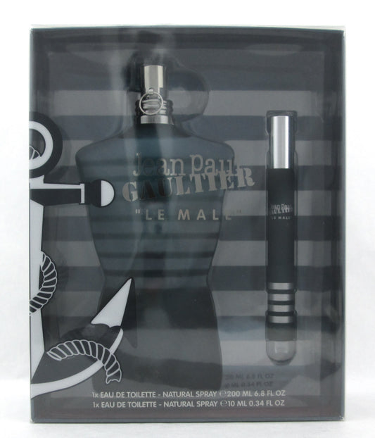 Jean Paul Gaultier Le Male by Jean Paul Gaultier for Men Set: Eau De Toilette Spray 200 ml./ 6.8 oz. + EDT Spray 10 ml./ 0.34 oz.