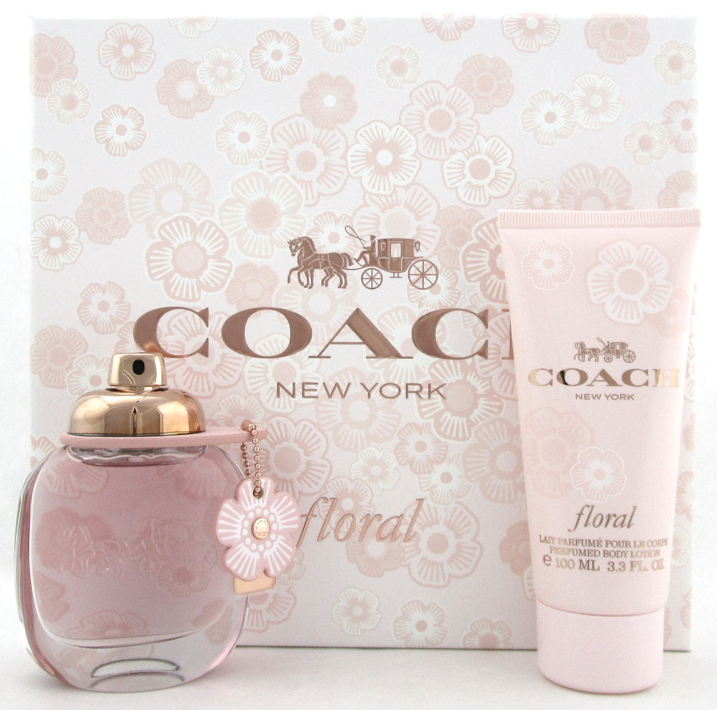Coach FLORAL 1.7 oz. EDP Spray + 3.3 oz. B/Lotion. New 2pc Set for Women