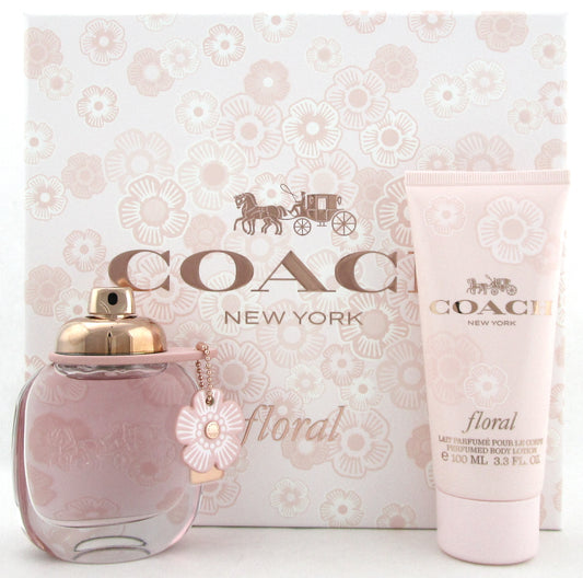 Coach FLORAL 1.7 oz. EDP Spray + 3.3 oz. B/Lotion. New 2pc Set for Women
