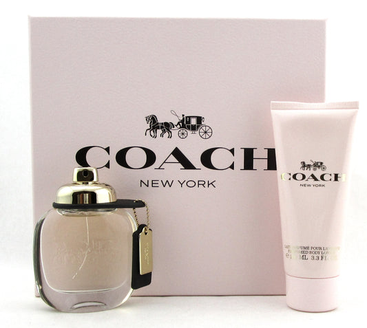 Coach New York 1.7 oz. EDP Spray + 3.3 oz. B/Lotion. New 2pc Set for Women