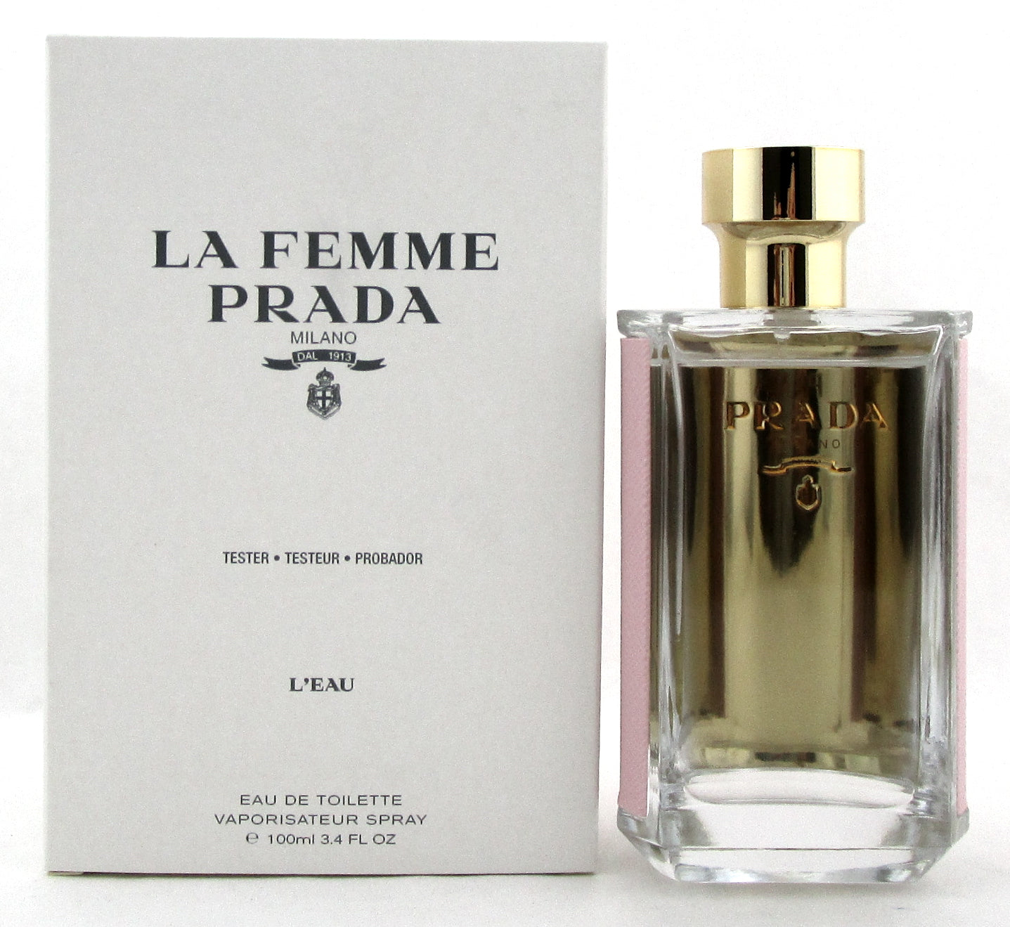 Prada La Femme L'EAU Perfume 3.4 oz. Eau de Toilette Spray for Women. New Tester