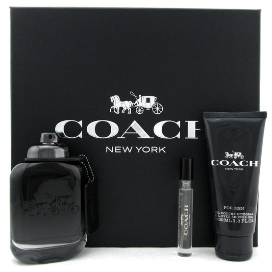 Coach New York for Men 3.3 oz. & 7.5 ml. EDT Spray + 3.3 oz. Shower Gel. New Set