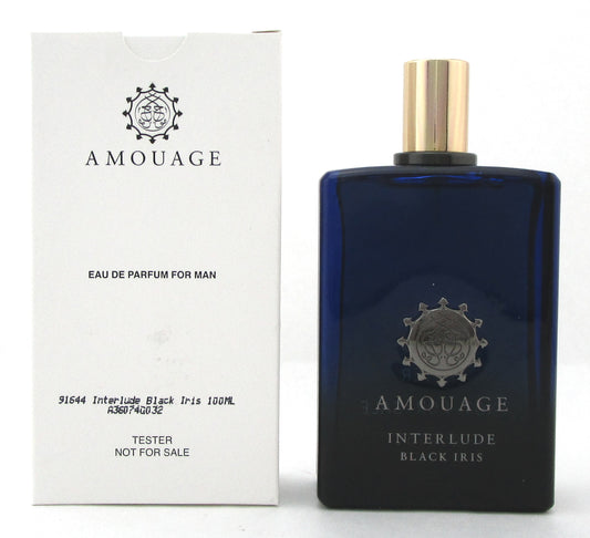 Interlude Black Iris Cologne by Amouage 3.4 oz. Eau de Parfum Spray for Men. New Tester No Cap