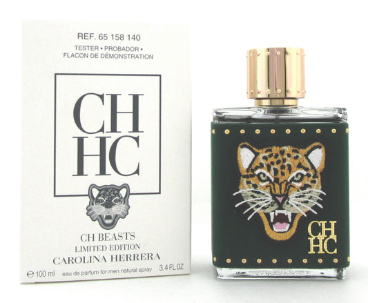 CH Beasts Limited Edition by Carolina Herrera 3.4 oz. Eau de Parfum Spray for Men. New Tester w/Cap