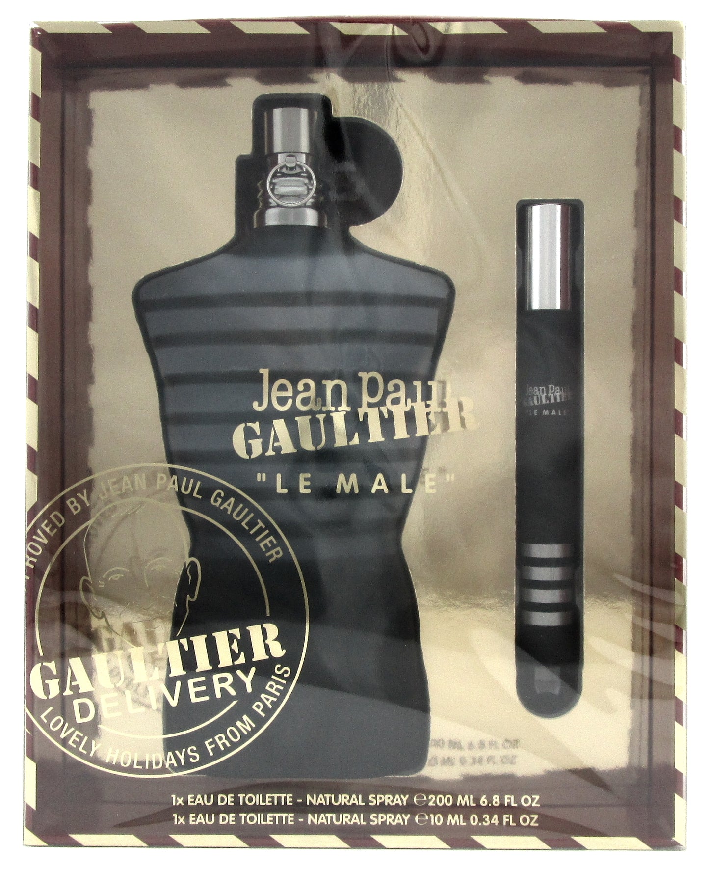 Jean Paul Gaultier Le Male 6.8oz. & 10ml. Eau de Toilette Spray. New SET for Men