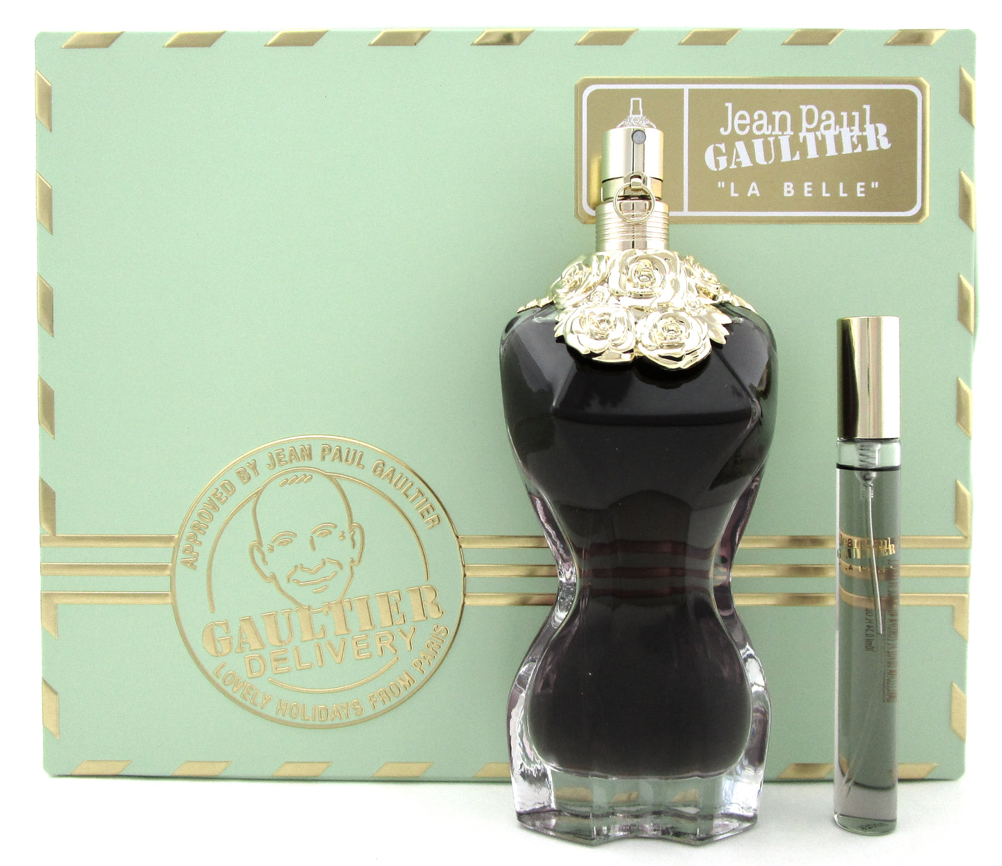 Jean Paul Gaultier La Belle 3.4 oz. + 10 ml. Mini EDP Spray. New Set for Women