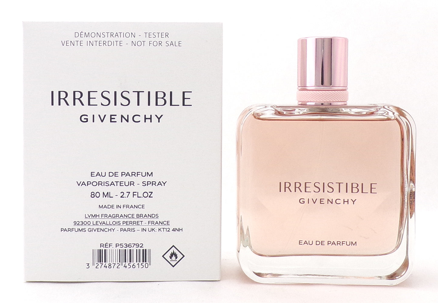 Irresistible by Givenchy 2.7 oz. Eau de Parfum Spray for Women. New Tester with Cap