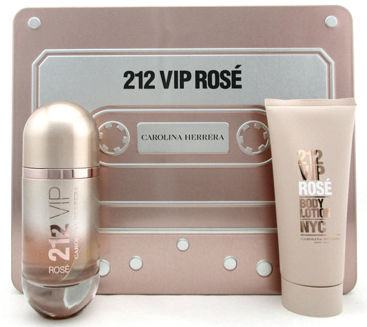 212 VIP ROSE by Carolina Herrera 2.7oz EDP Spray+3.4oz B/Lot. New SET for Women