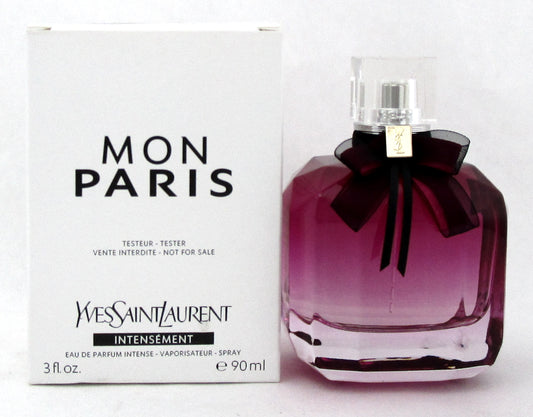 Mon Paris INTENSEMENT by YSL 3.0 oz. EDP Intense Spray for Women. New Tester w/Cap