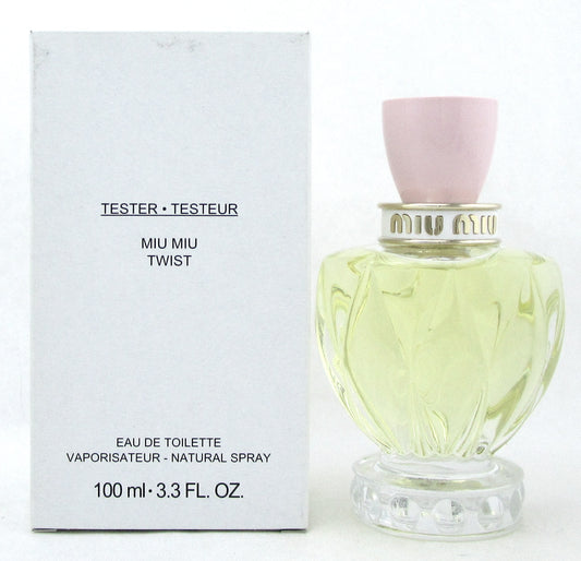 Miu Miu TWIST by Miu Miu 3.3oz. Eau de Toilette Spray for Women.NEW Tester w/Cap