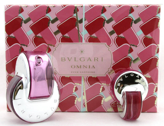 Bvlgari Omnia Pink Sapphire 2.2 oz. & 15 ml. Eau de Toilette Spray. Women's SET