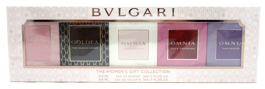 BVLGARI The Women's Gift Collection Mini 5 Pcs Set (5 X 0.17 oz./ 5ml.). New Sealed Box