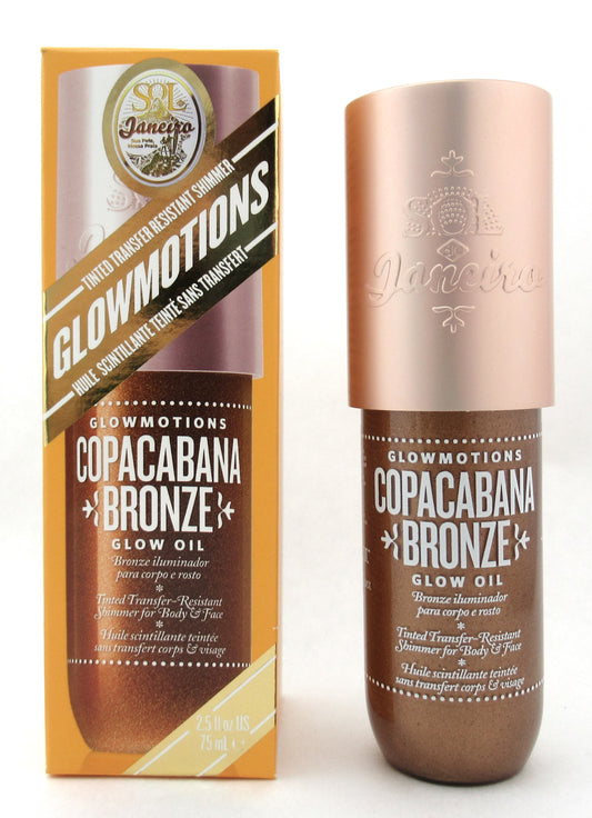 Sol de Janeiro Glowmotions Copacabana Bronze Glow Oil Shimmer Body & Face 2.5 oz./ 75 ml. New