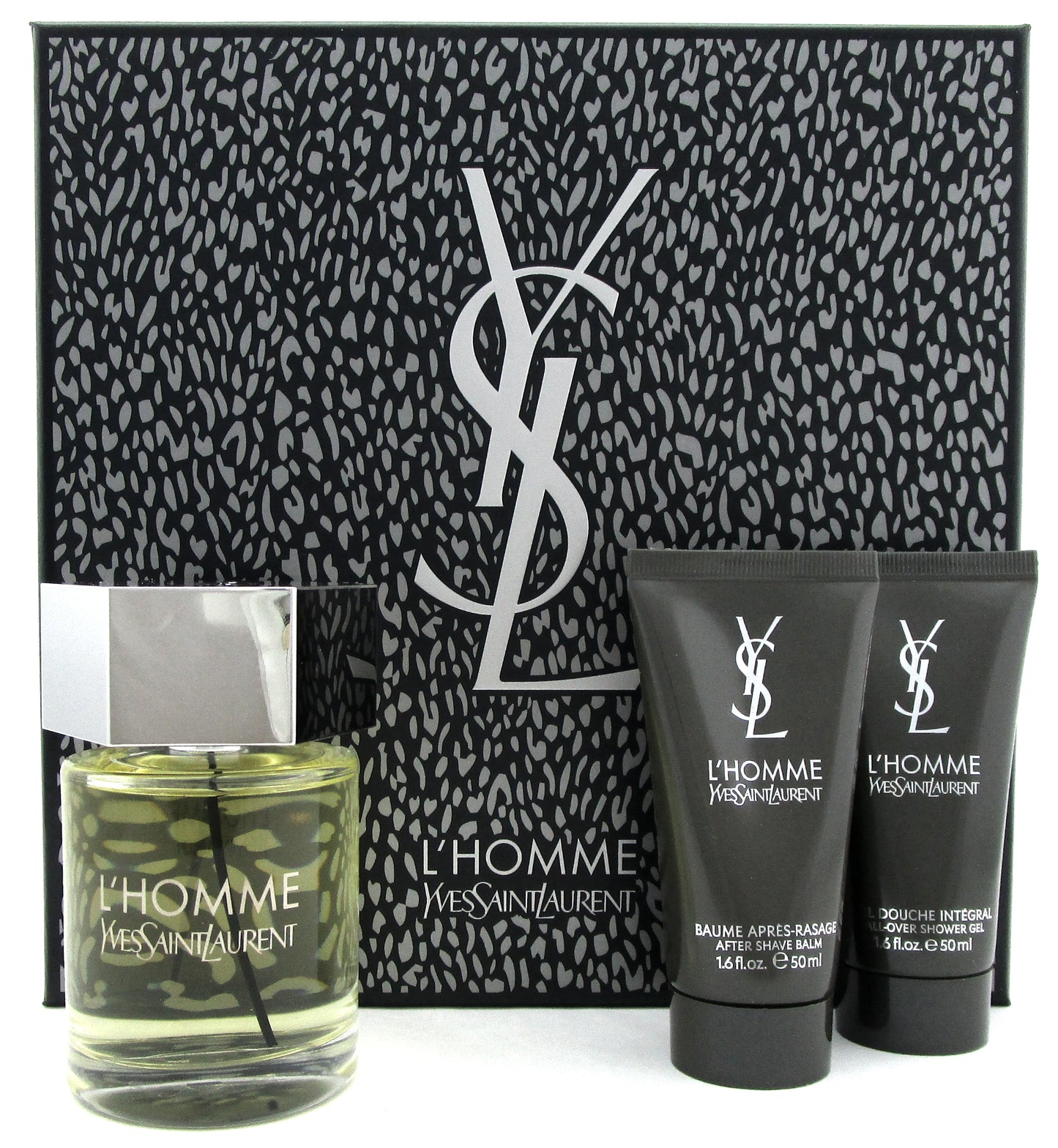 L'Homme Yves Saint Laurent 3.3 oz.EDT+1.6 oz.A/Sh +1.6 oz.S/Gel. New Set for Men