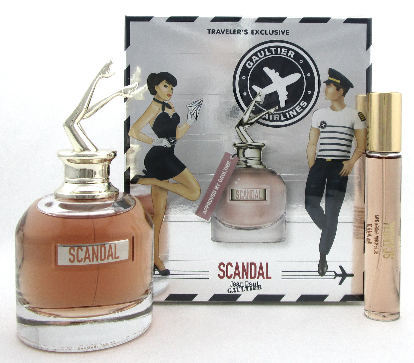 Jean Paul Gaultier Scandal 2.7 oz./ 80 ml. + 0.68 oz./ 20 ml. EDP Spray. New SET