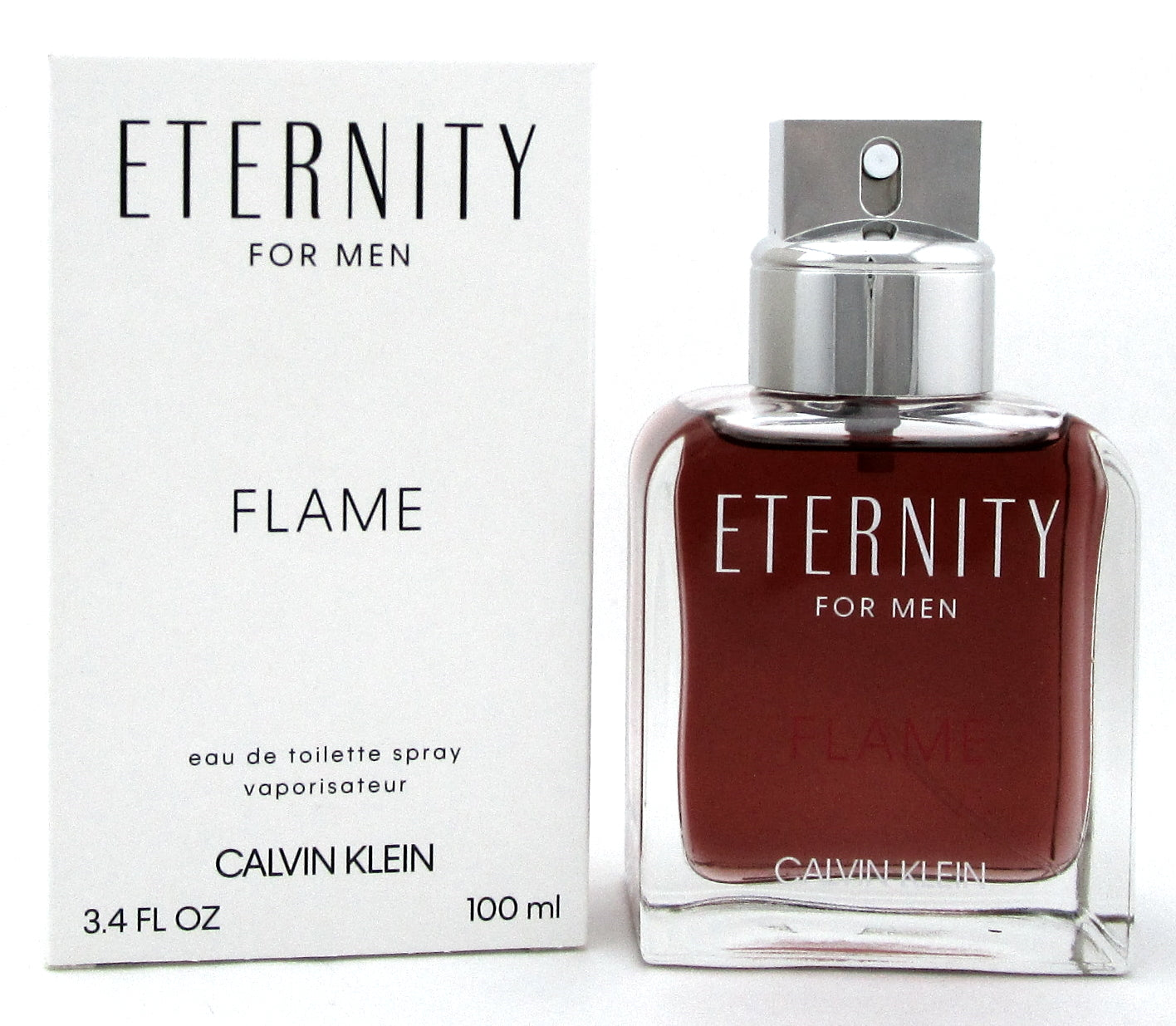 Eternity FLAME Cologne by Calvin Klein 3.4 oz. EDT Spray for Men. New Tester