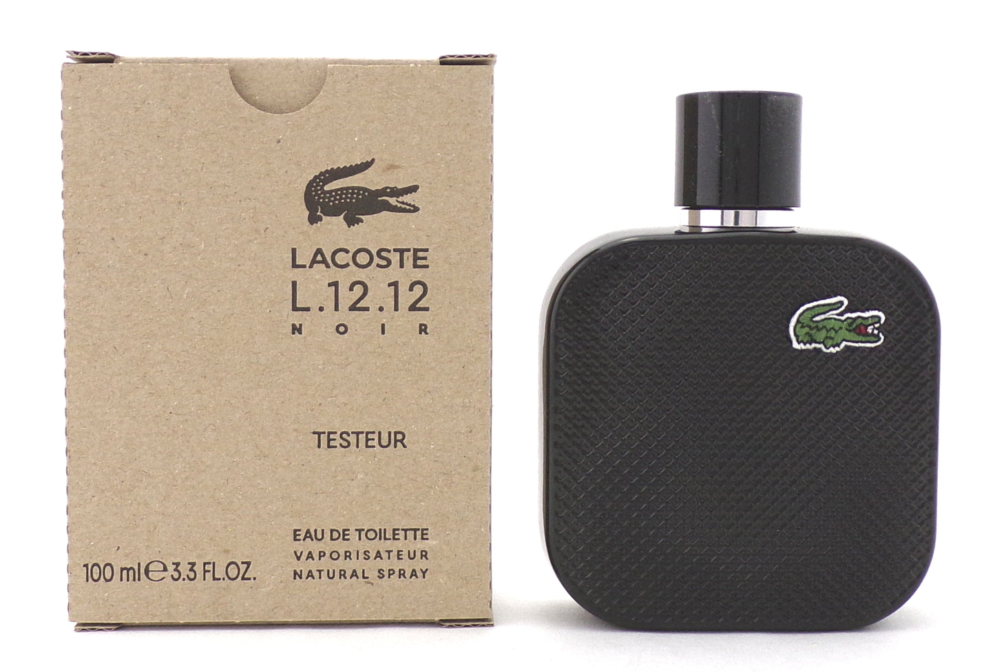 Lacoste NOIR 3.3 oz. Eau de Toilette Spray for Men. NEW Tester w/Cap