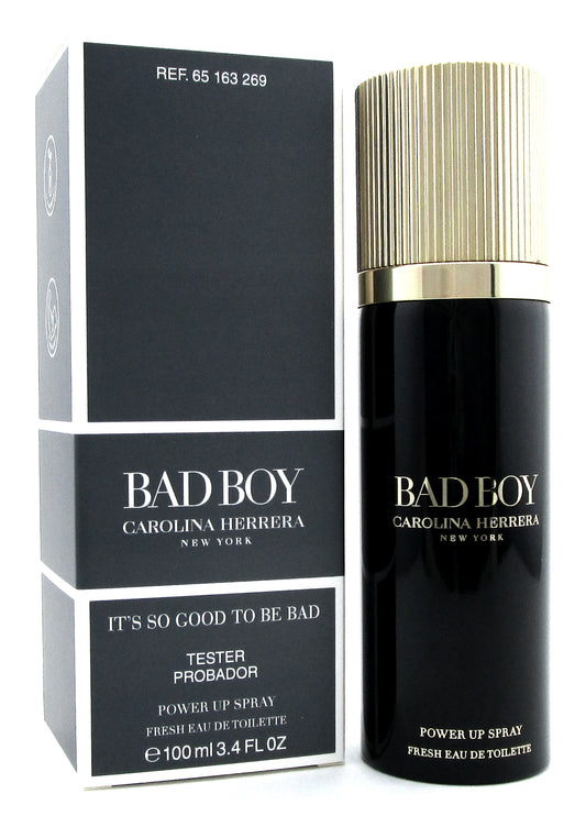 Bad Boy Carolina Herrera Power Up Spray Fresh EDT 3.4 oz. for Men. New Tester