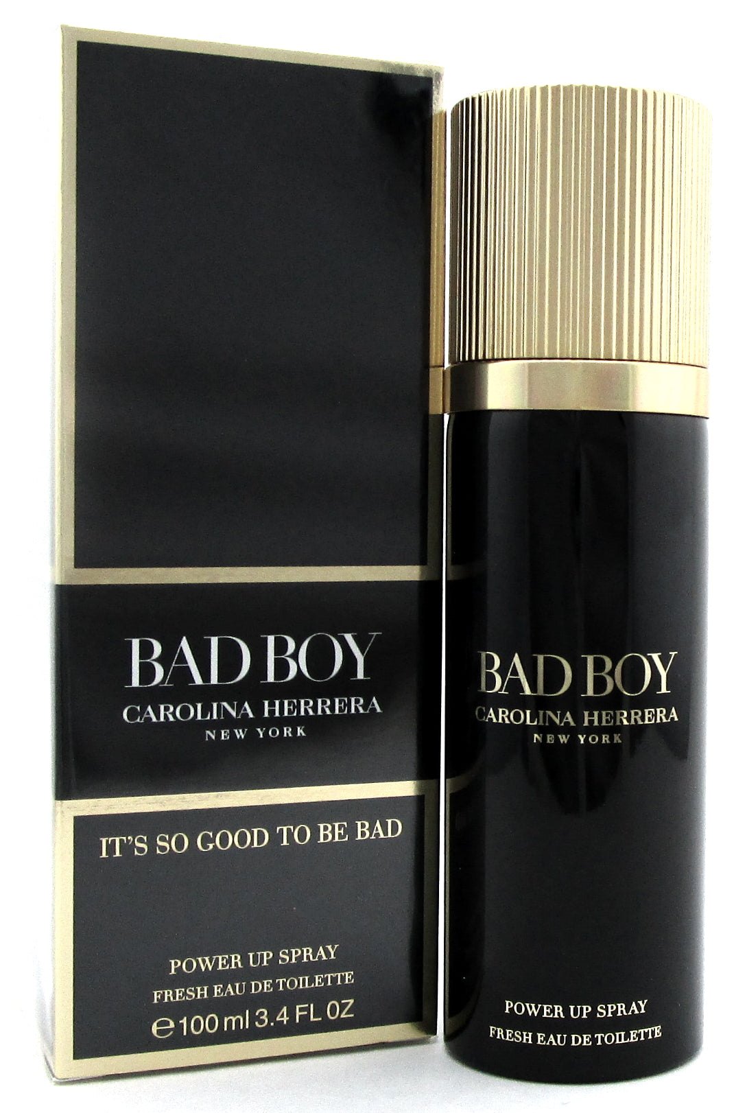 Bad Boy Carolina Herrera Power Up Spray Fresh 3.4 oz EDT Spr for Men. Sealed Box
