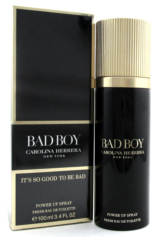 Bad Boy Carolina Herrera Power Up Spray Fresh 3.4 oz EDT Spr for Men. Sealed Box