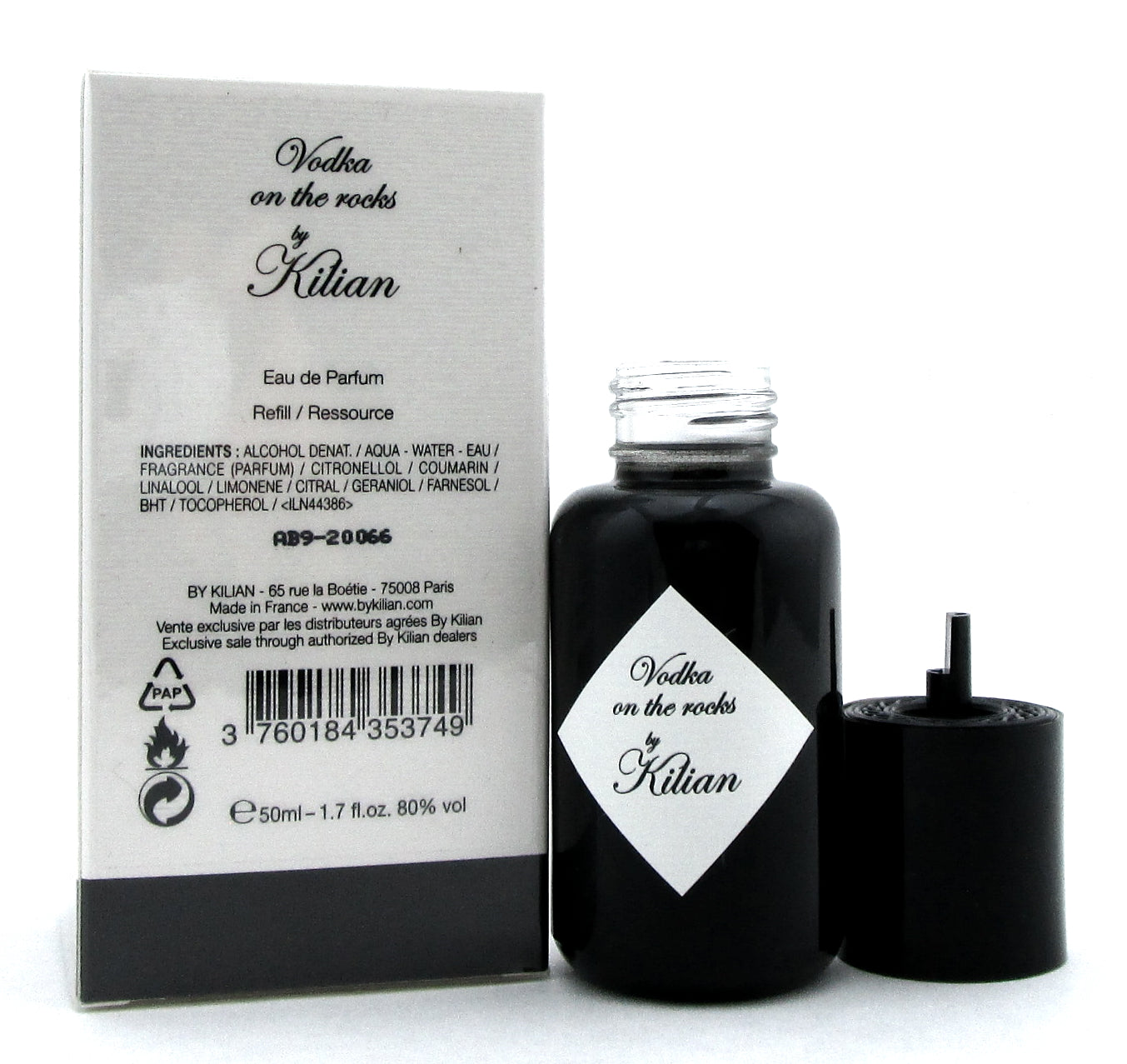 Vodka on the Rocks Perfume by Kilian 1.7 oz. Eau de Parfum Splash REFILL. New