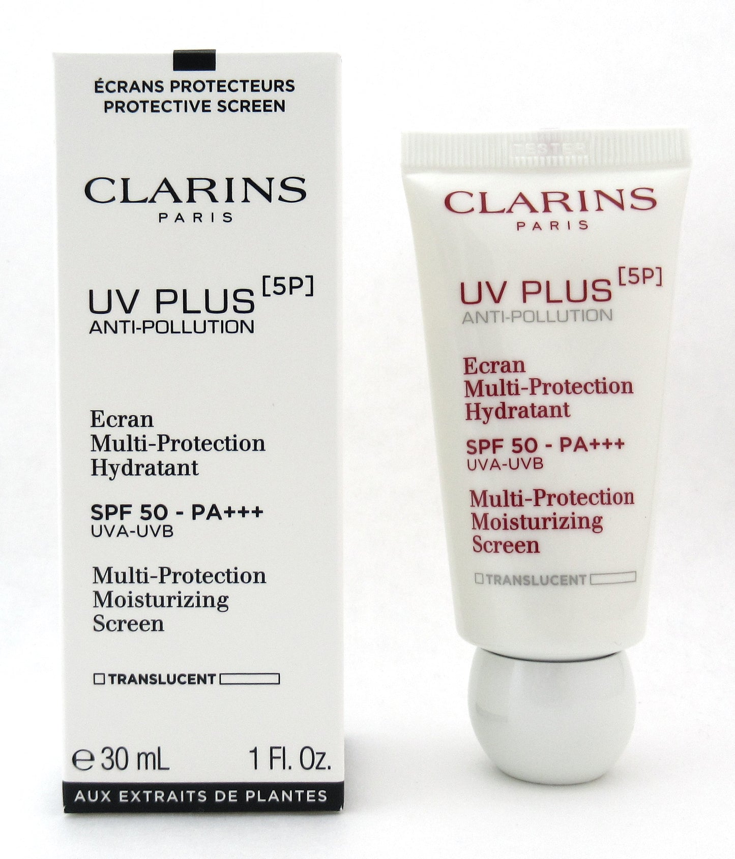 Clarins UV Plus [5P] Anti-Pollution Multi-Protection Translucent 30 ml. Tester
