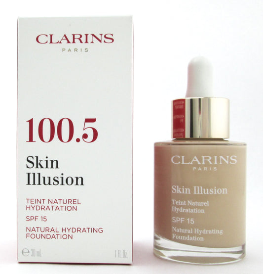Clarins Skin Illusion Natural Hydrating Foundation SPF 15 # 100.5 Cream 1 oz.