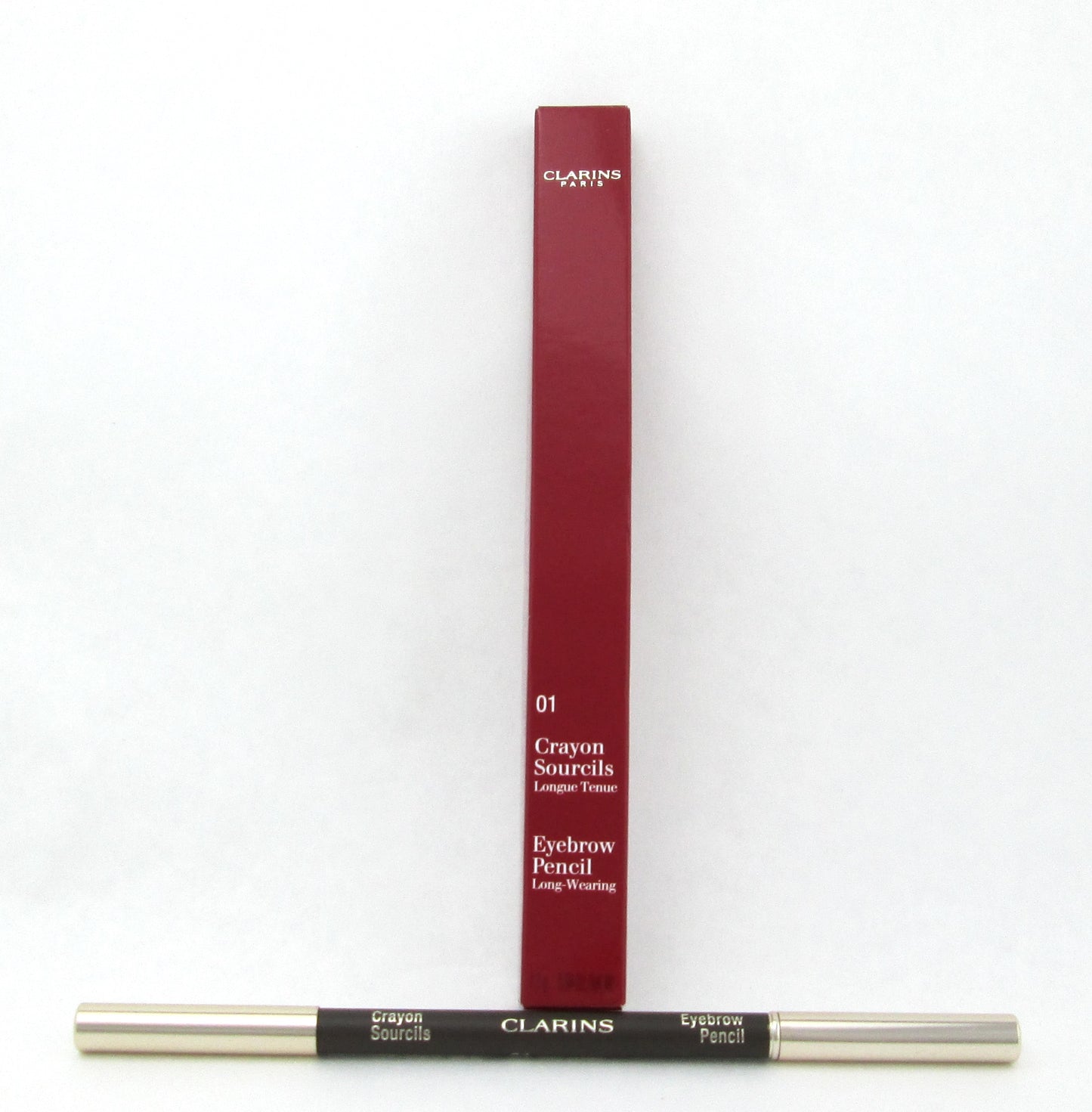 Clarins Eyebrow Pencil Long Wearing 01 Dark Brown 1.1 g./ 0.04 oz. New