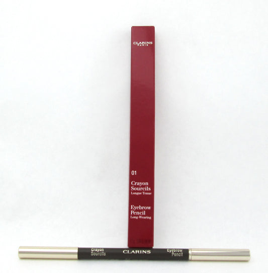 Clarins Eyebrow Pencil Long Wearing 01 Dark Brown 1.1 g./ 0.04 oz. New