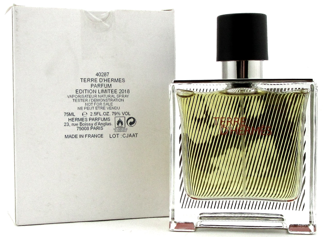 Terre D'Hermes Parfum LIM.EDITION 2018 by Hermes 2.5oz. Spray for Men.NEW Tester