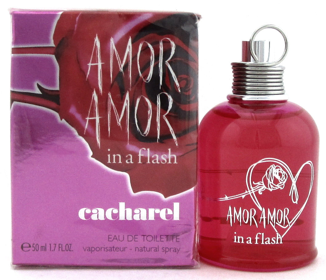 Amor Amor In a Flash by Cacharel 1.7 oz. Eau de Toilette Spray. Damaged Box