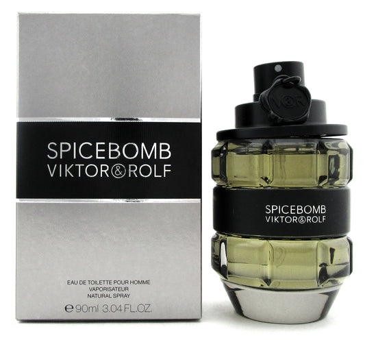 Spicebomb Viktor & Rolf 3.04 oz. EDT Spray for Men. New. Not sealed. Damaged Box