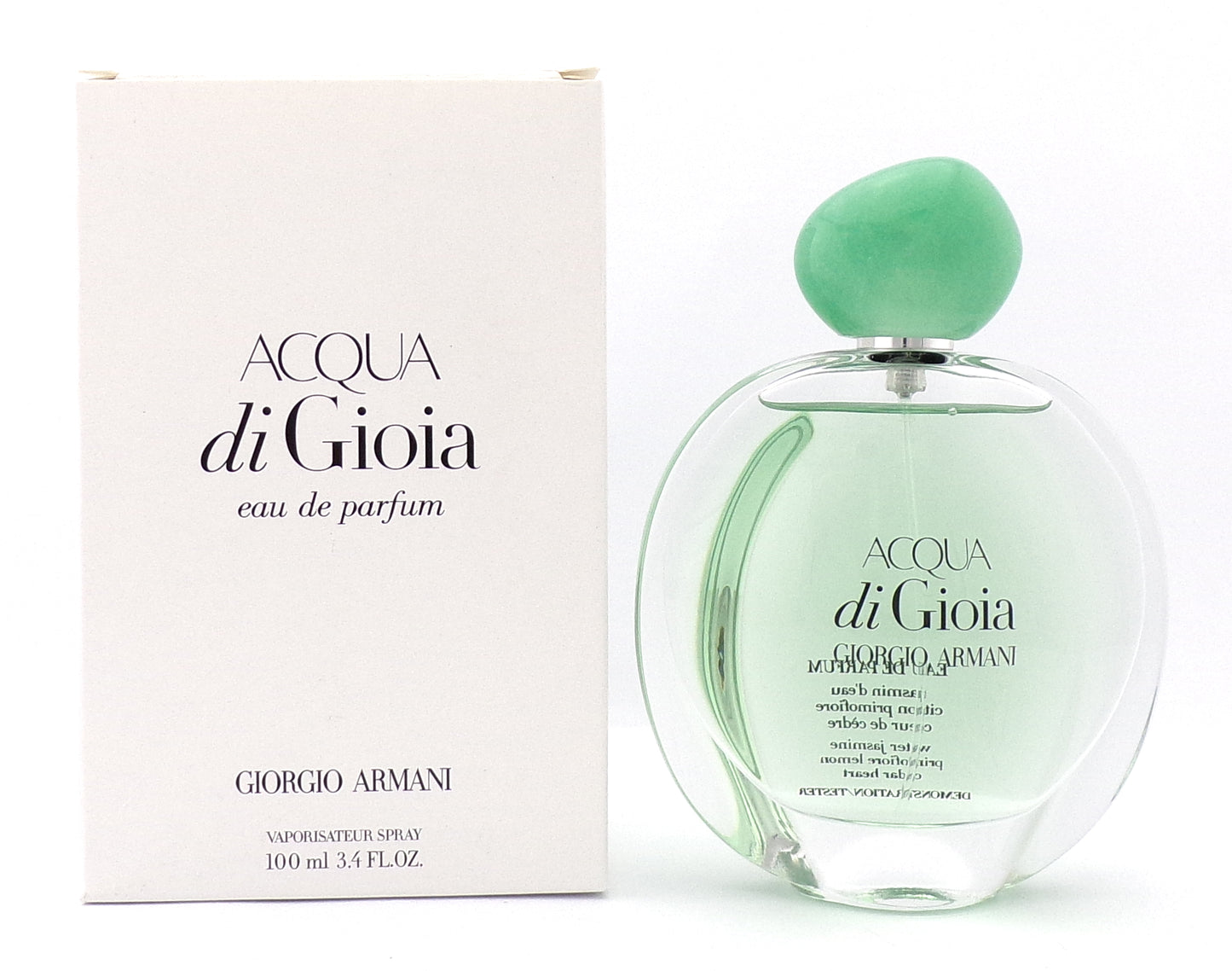 Acqua Di Gioia by Giorgio Armani 3.4 oz. Eau de Parfum Spray for Women. New Tester with Cap