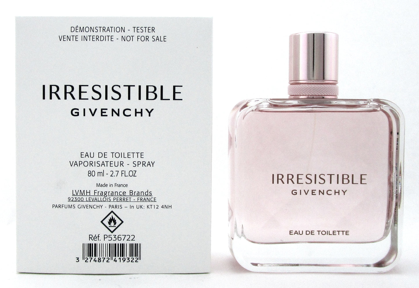 Irresistible Givenchy 2.7 oz. Eau de Toilette Spray for Women. New Tester w/Cap