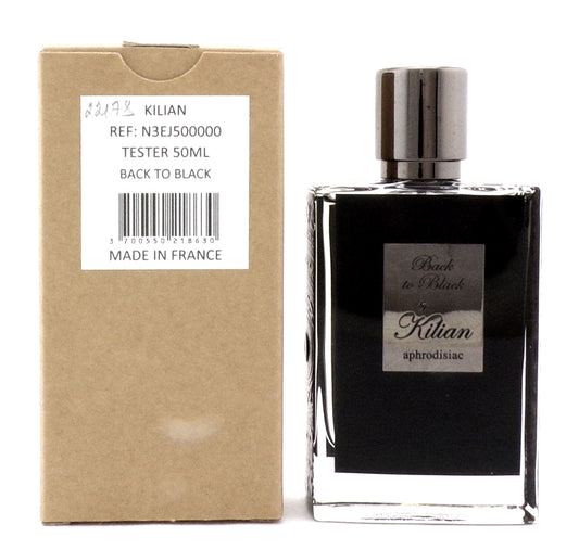 Back to Black by Kilian 1.7 oz EDP Refillable Spray for Men. New Tester w/Cap