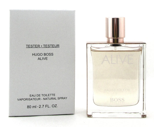 Boss ALIVE by Hugo Boss 2.7 oz. Eau de Toilette Spray for Women. New Tester with Cap