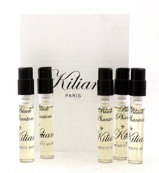 Kilian Black Phantom 1.5 ml. Eau de Parfum Sample Spray for Men. LOT of 5 Vials. New
