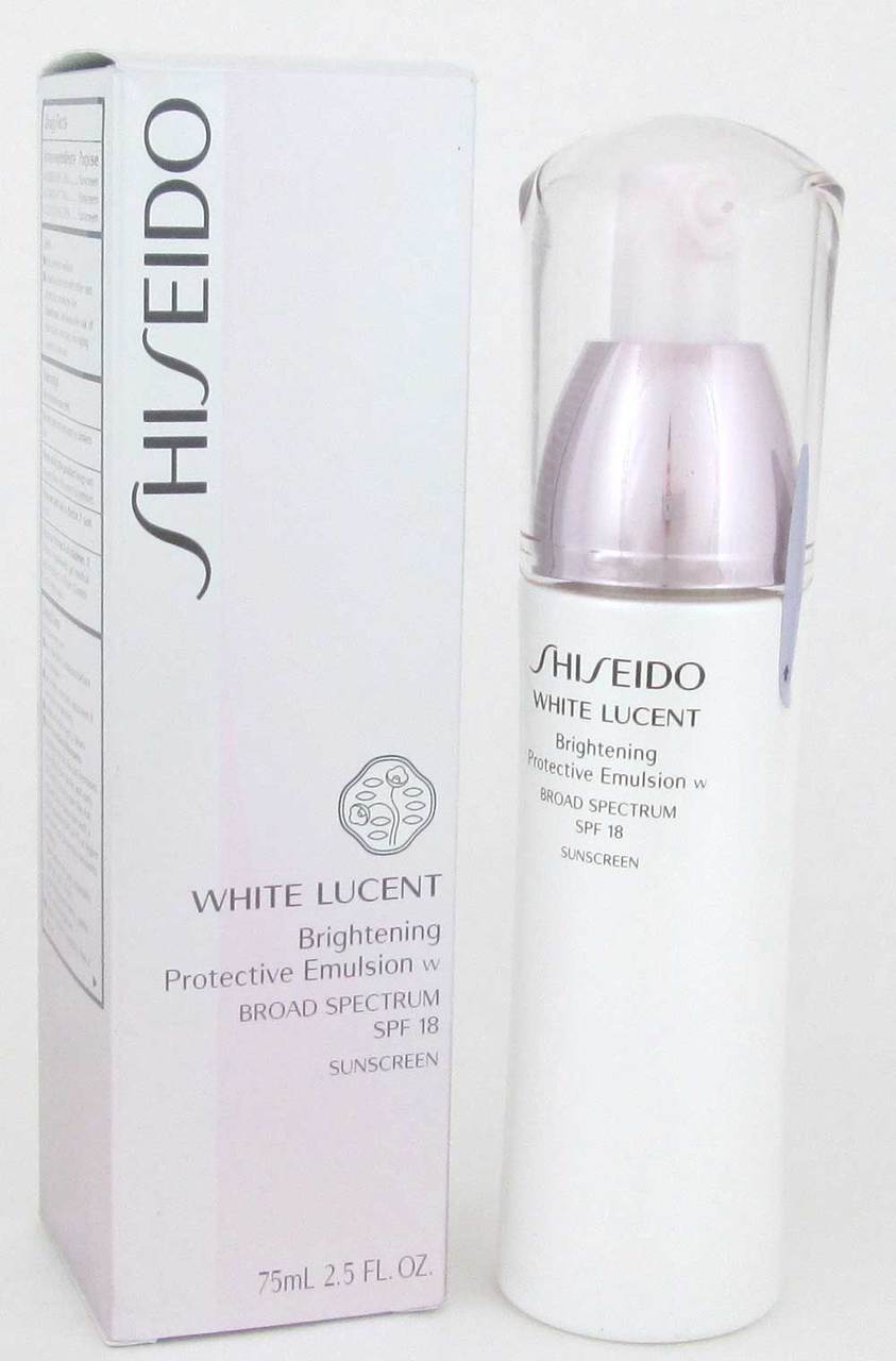 Shiseido White Lucent Brightening Protective Emulsion W SPF18  2.5 oz