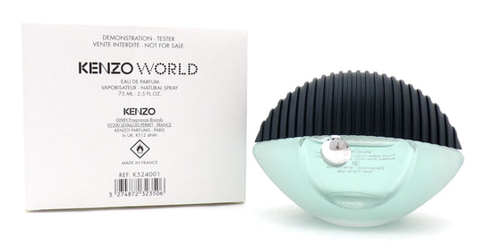 Kenzo World 2.5 oz./ 75 ml. Eau de Parfum Spray for Women. New Tester w/Cap