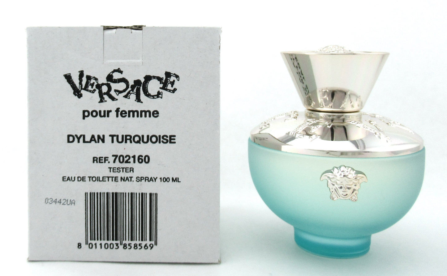 Versace Pour Femme Dylan Turquoise Perfume 3.4 oz. EDT Spray for Women Tester